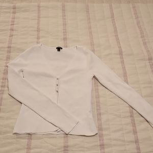 White cardigan size medium